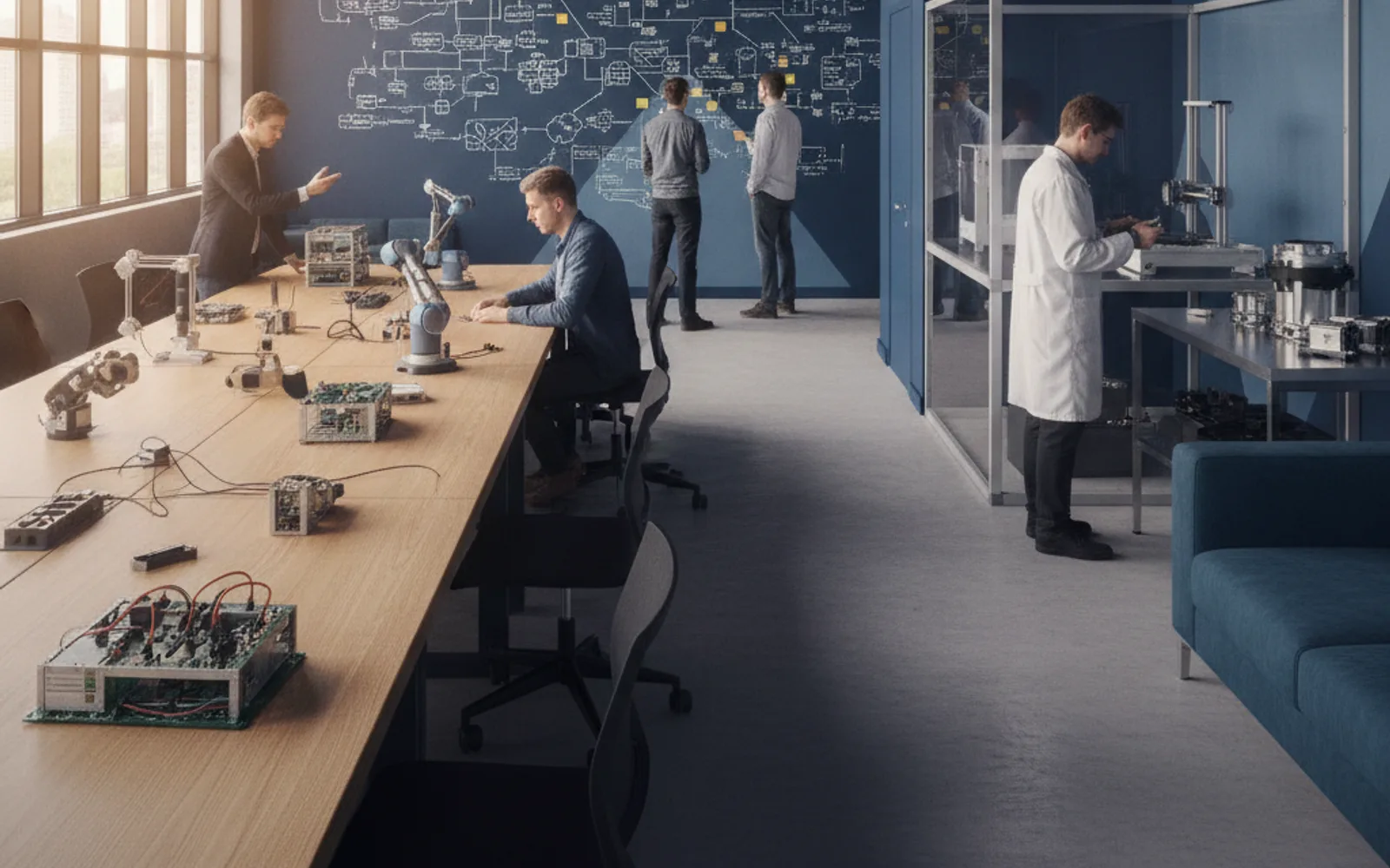A product organization working as one continuous connected space